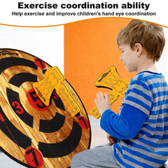 WIn SPORTS close-up of foam axe blade with hook-and-loop for safe sticking