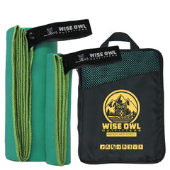 Wise Owl Outfitters front packaging showing towel compactness and portability