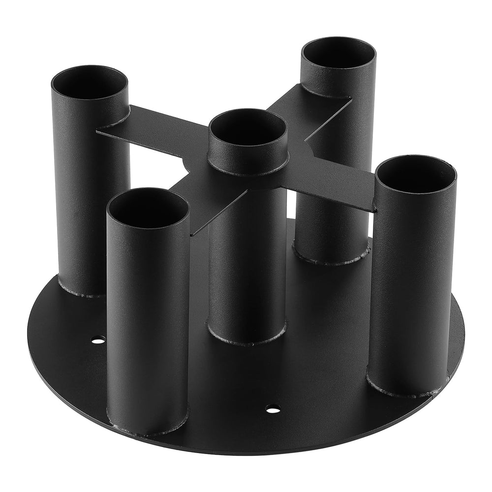 Wishtofly front view of vertical barbell holder showing sturdy frame and neat storage benefit