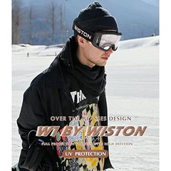 WISTON close-up of dual-layer lens highlighting anti-fog treatment and clarity benefit
