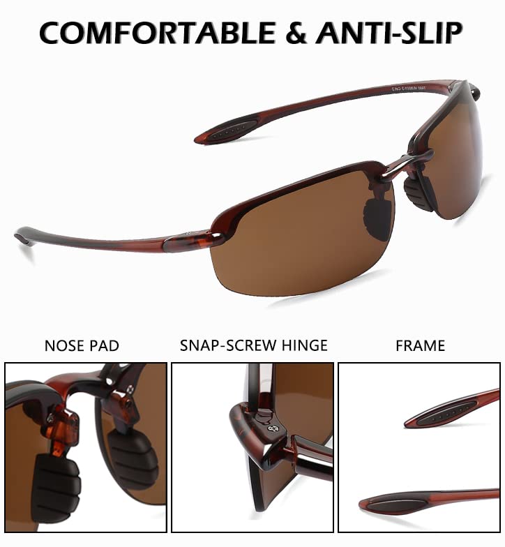 WISTON sunglasses held in hand to show compact size and lightweight 18g feel