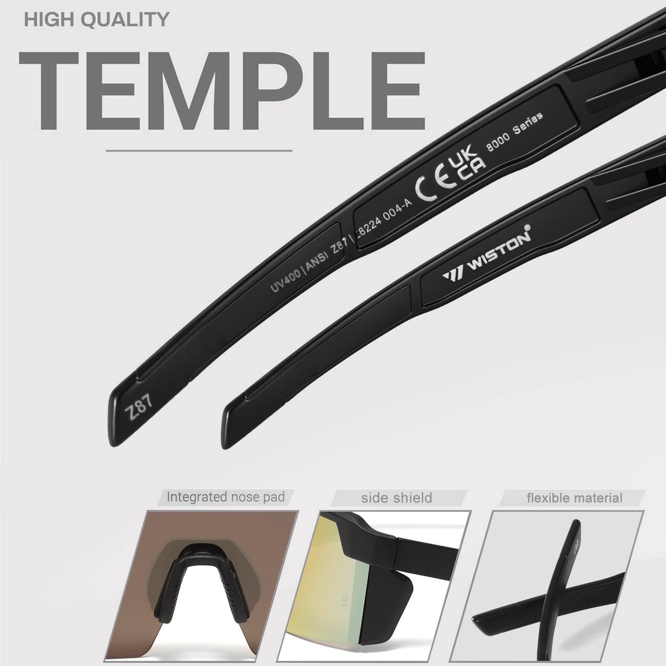 WISTON sunglasses with Z87 mark emphasizing certified impact protection