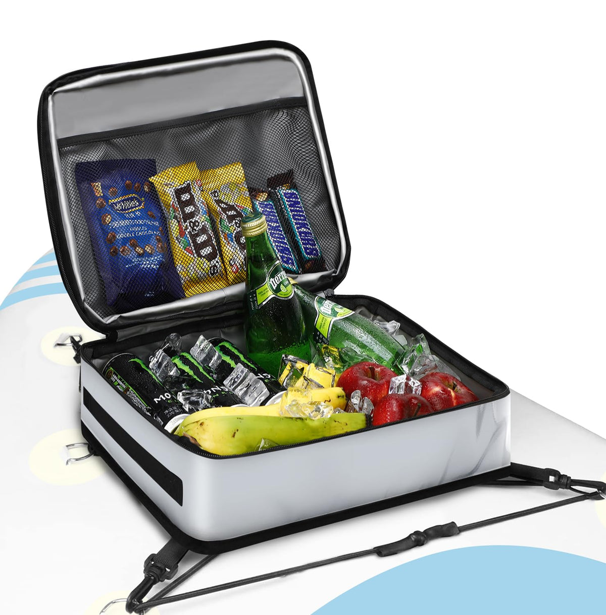 WITSTEP front view of cooler bag showing compact design and cold storage benefit