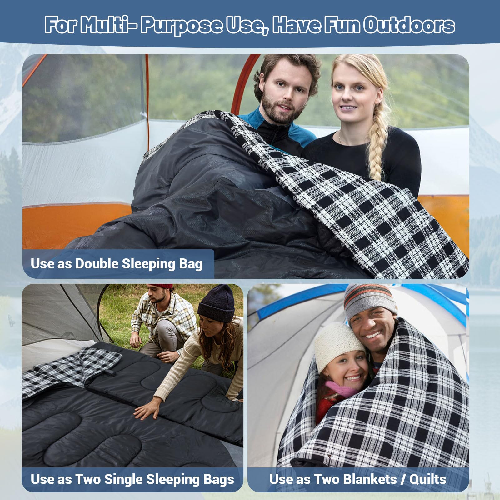 WKFAMOUT compression sack with bag demonstrating compact, travel-friendly storage