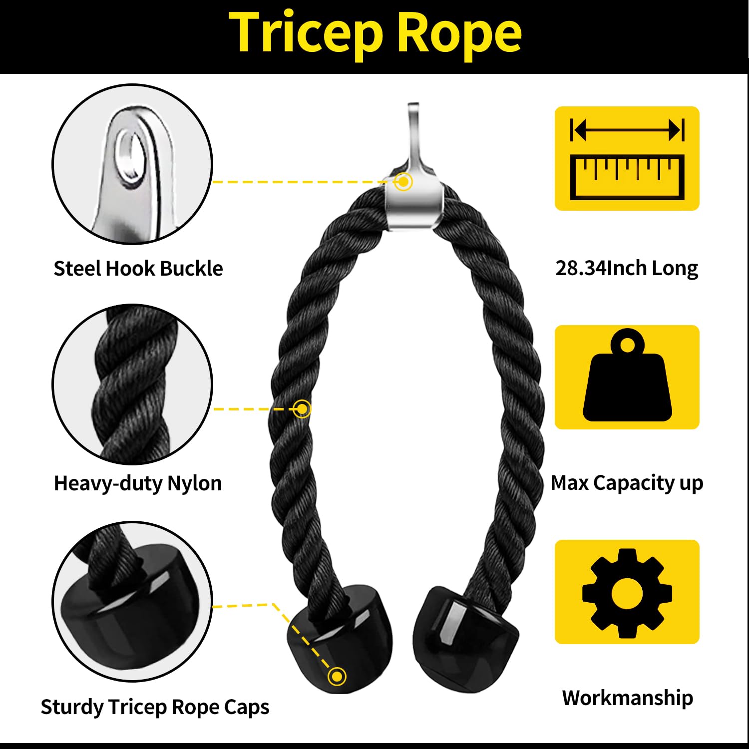 WNOEY v-shaped bar angled grip for close-pulldowns and back focus