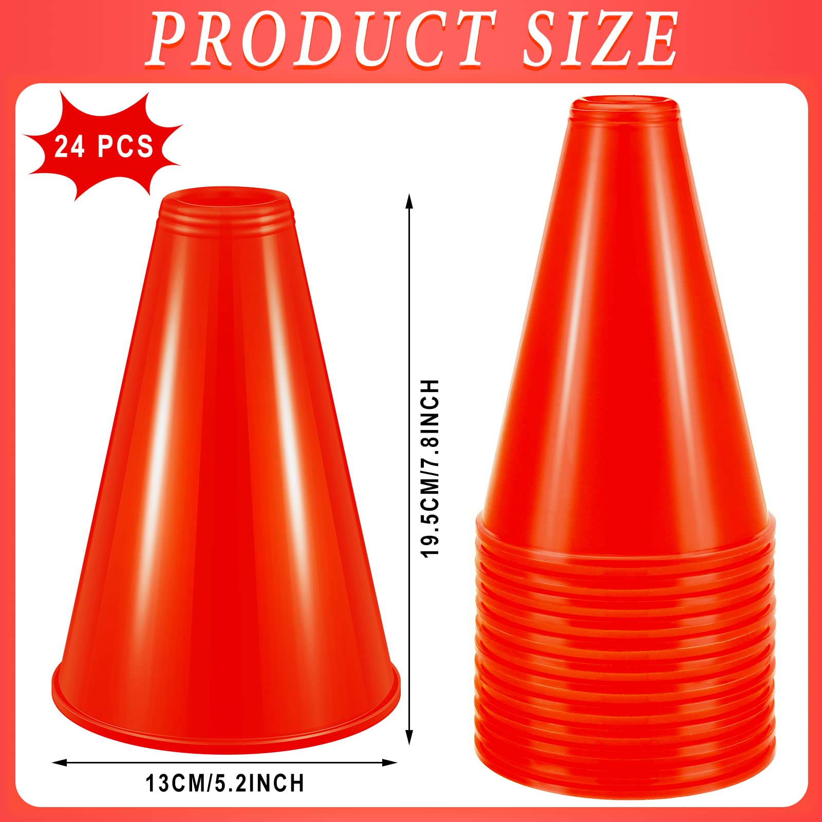 Woanger close-up of megaphone rim highlighting smooth, sturdy edge benefit