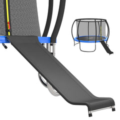 wocarks front view of full ladder and slide showing easy entry benefit