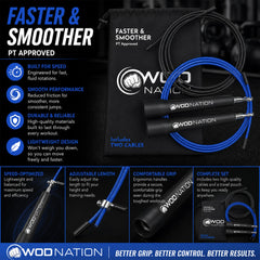 WOD Nation alloy steel cable texture illustrating durability and low drag