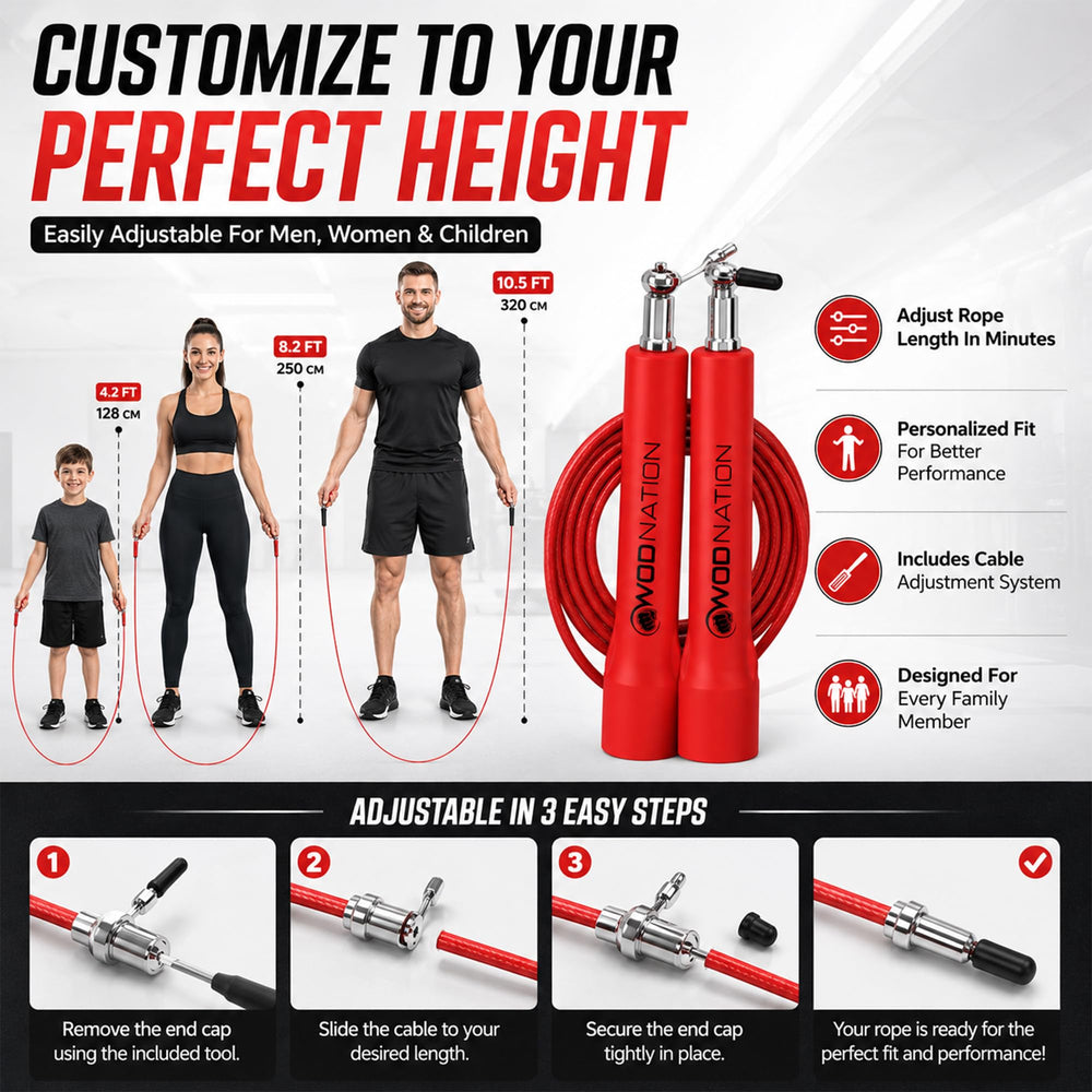 WOD Nation cutting and adjustment tools included demonstrate easy custom length benefit