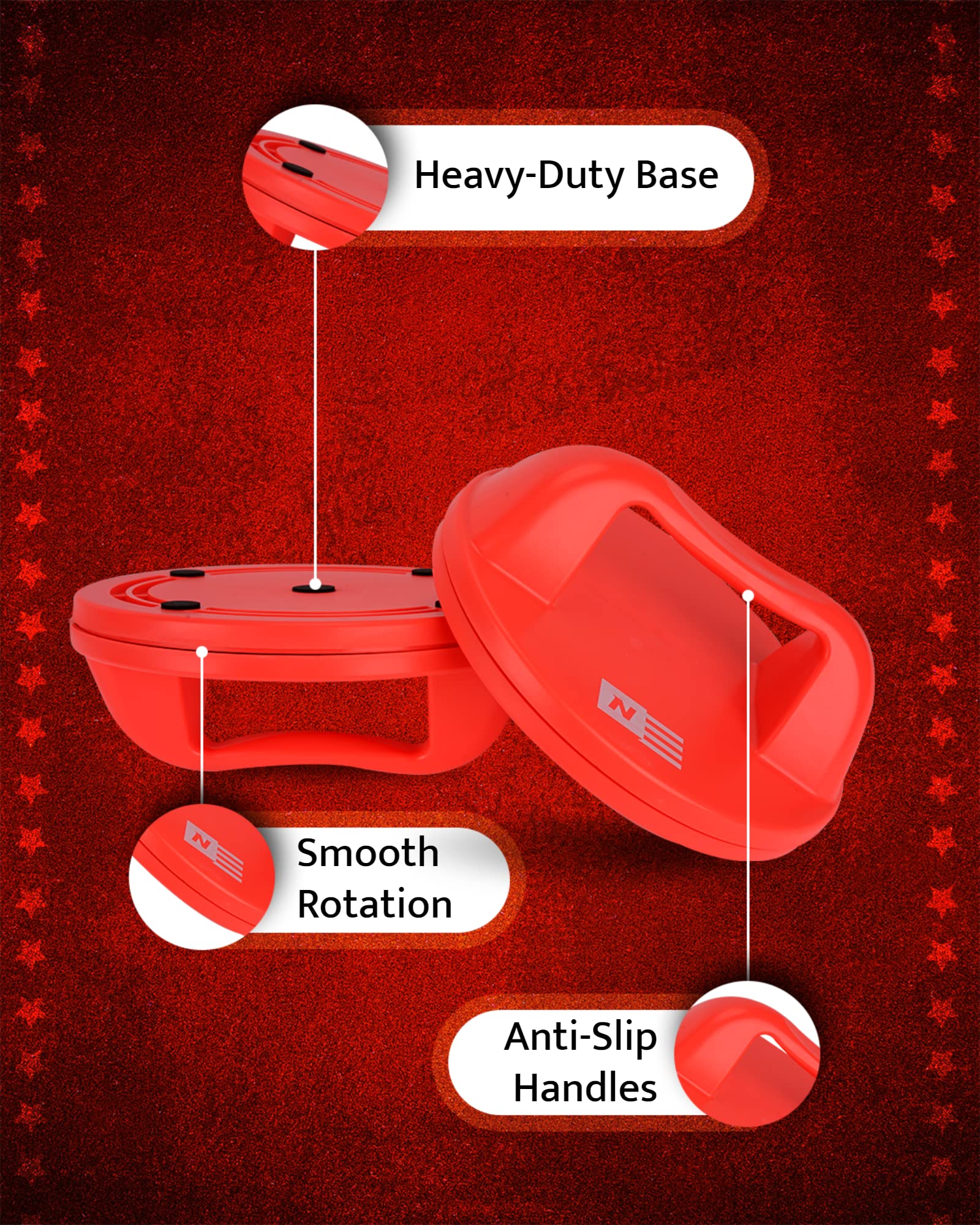 WOD Nation handle close-up highlighting rotating grip and secure hand placement benefit