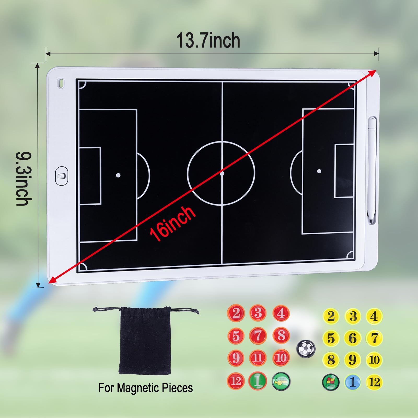 WodGod close-up of magnetic pieces demonstrating quick team setup and visual clarity