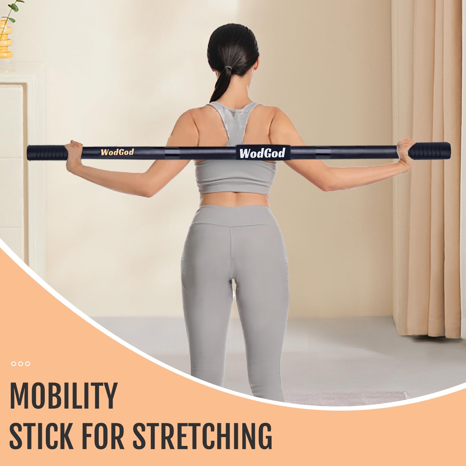 WodGod disassembled stick beside carry pouch for compact storage and easy transport