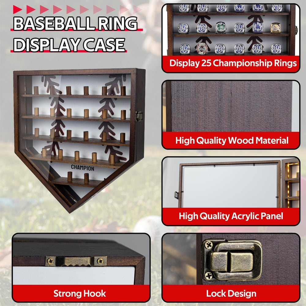 WodGod interior foam ring slots keeping rings organized and scratch-free
