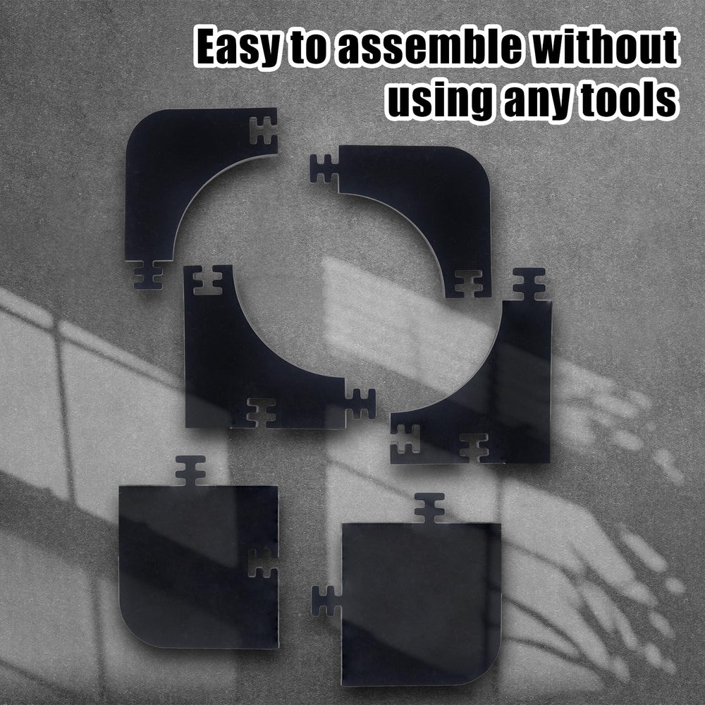 WodGod connection detail of six pads for tool-free assembly and easy repair