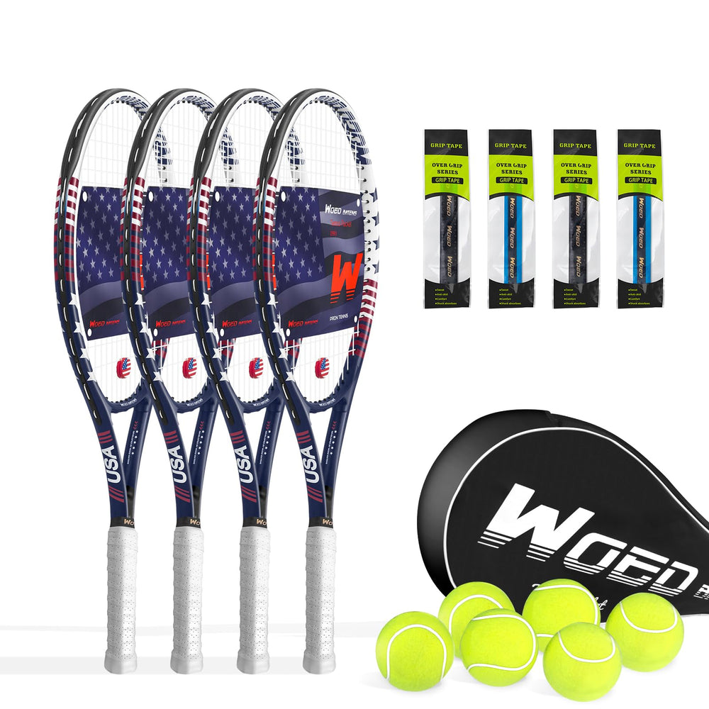 WOED BATENS front view of racket showing head and throat, clear power benefit