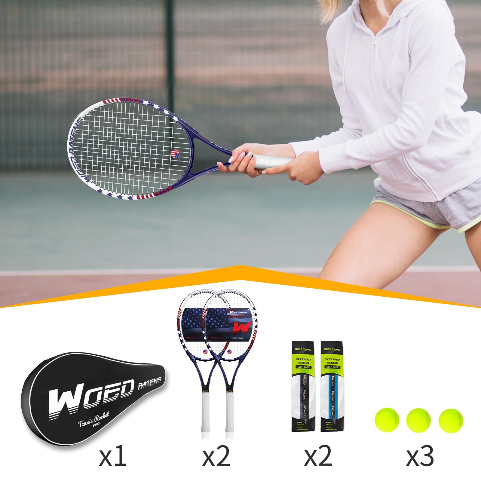 WOED BATENS racket in use on court showing maneuverability and reliable contact