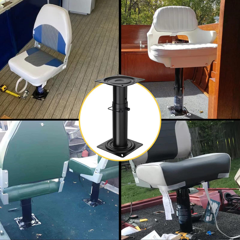 woiron pedestal on fishing boat in use showing enhanced seating and better visibility