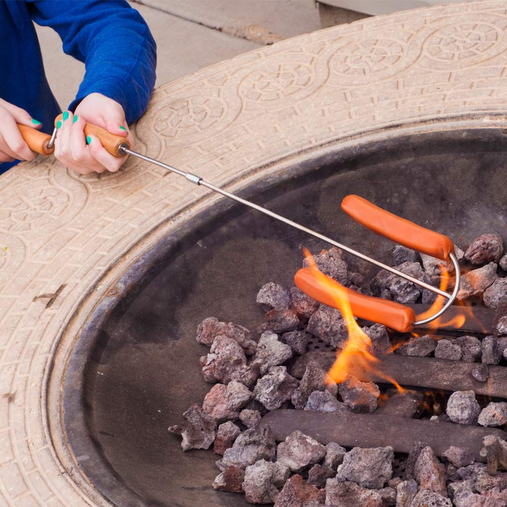 Wolf'em campfire pie cup attachment with biscuit dough, bakes over coals evenly