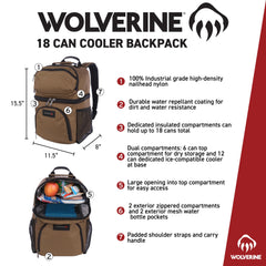 Wolverine lower ice-compatible cooler open with cans and ice demonstrating cold storage capacity benefit
