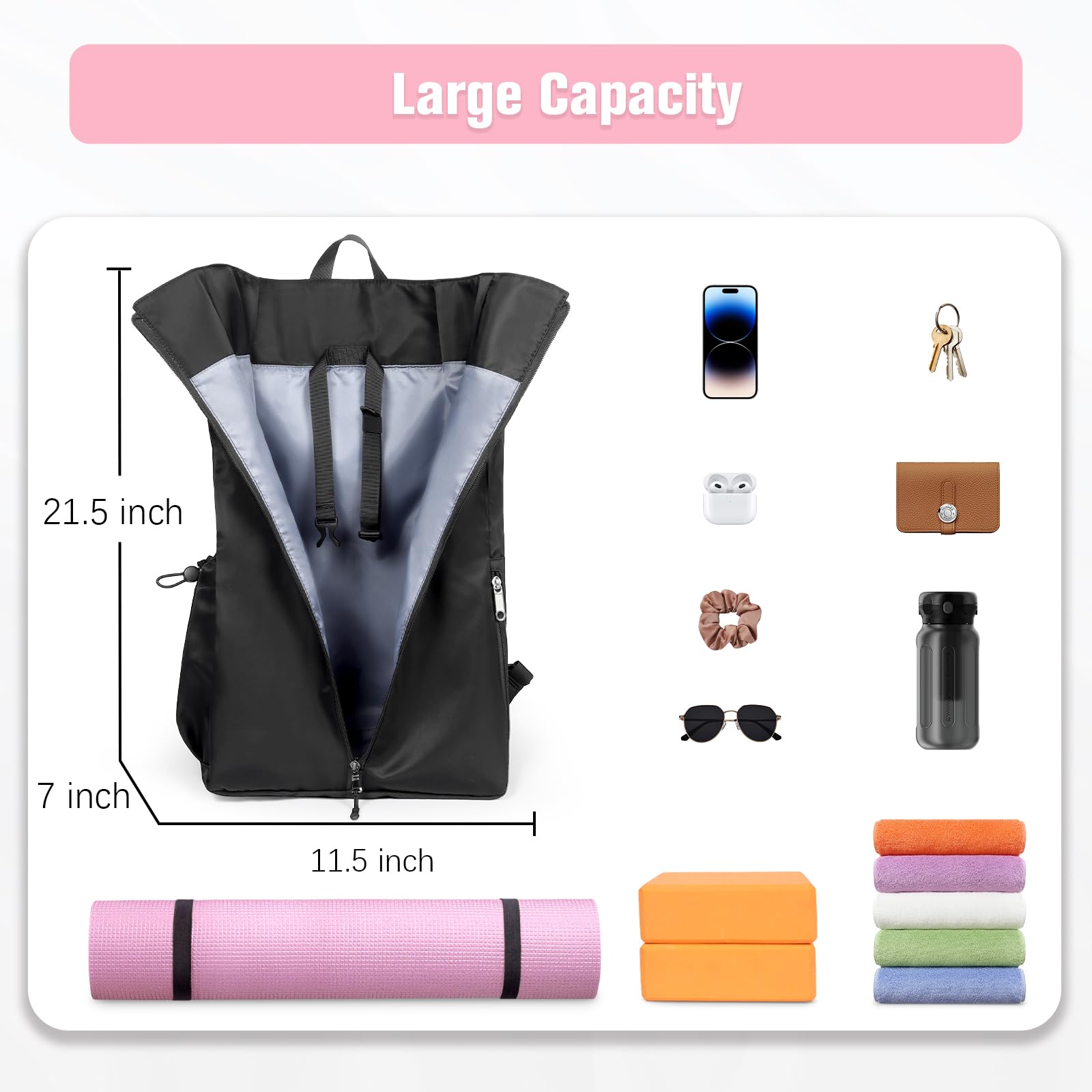 WOMACO close-up of padded shoulder straps for comfortable hands-free carry
