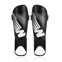 Wonarby front view of shin guard showing full coverage and secure fit