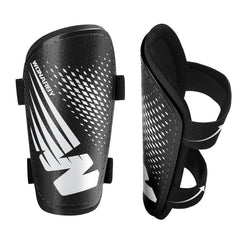 Wonarby front view of shin guards showing full coverage and simple design benefit
