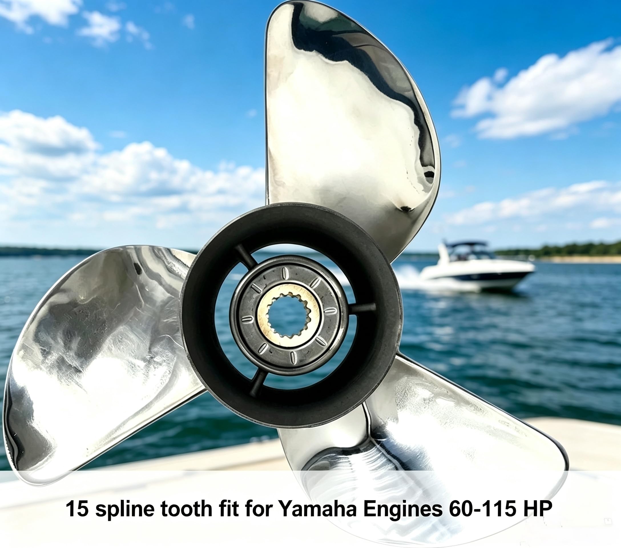 WONENGDA propeller mounted on shaft demonstrating straightforward installation