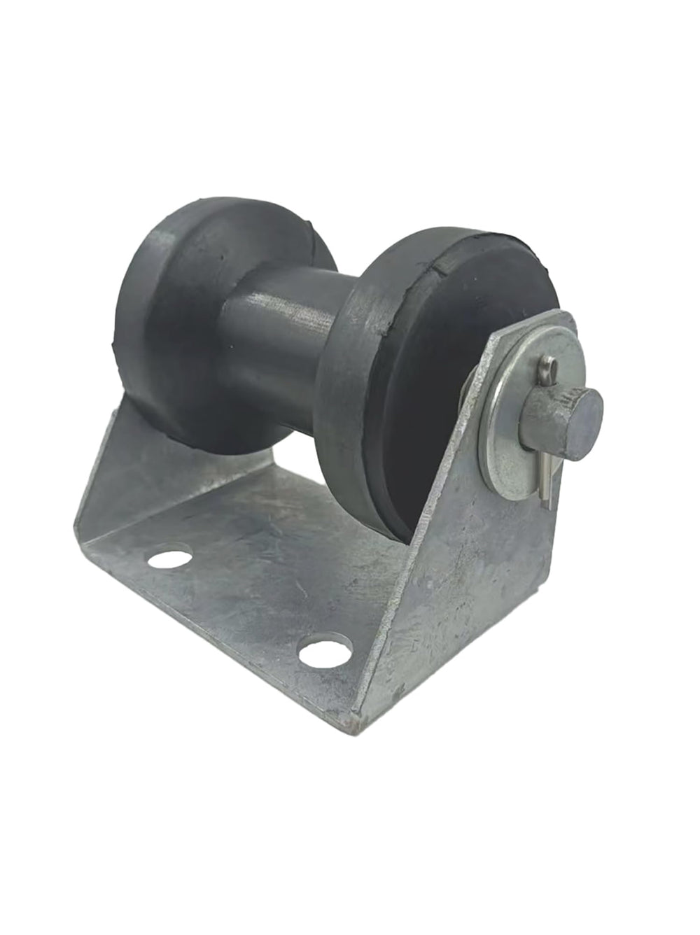 Wonwopn rubber spool profile showing 4-inch roller cushioning keel support