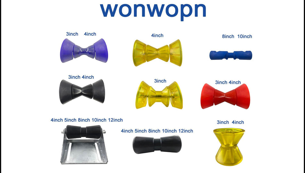 Wonwopn side profile showing 5/8" shaft and roller alignment for secure support