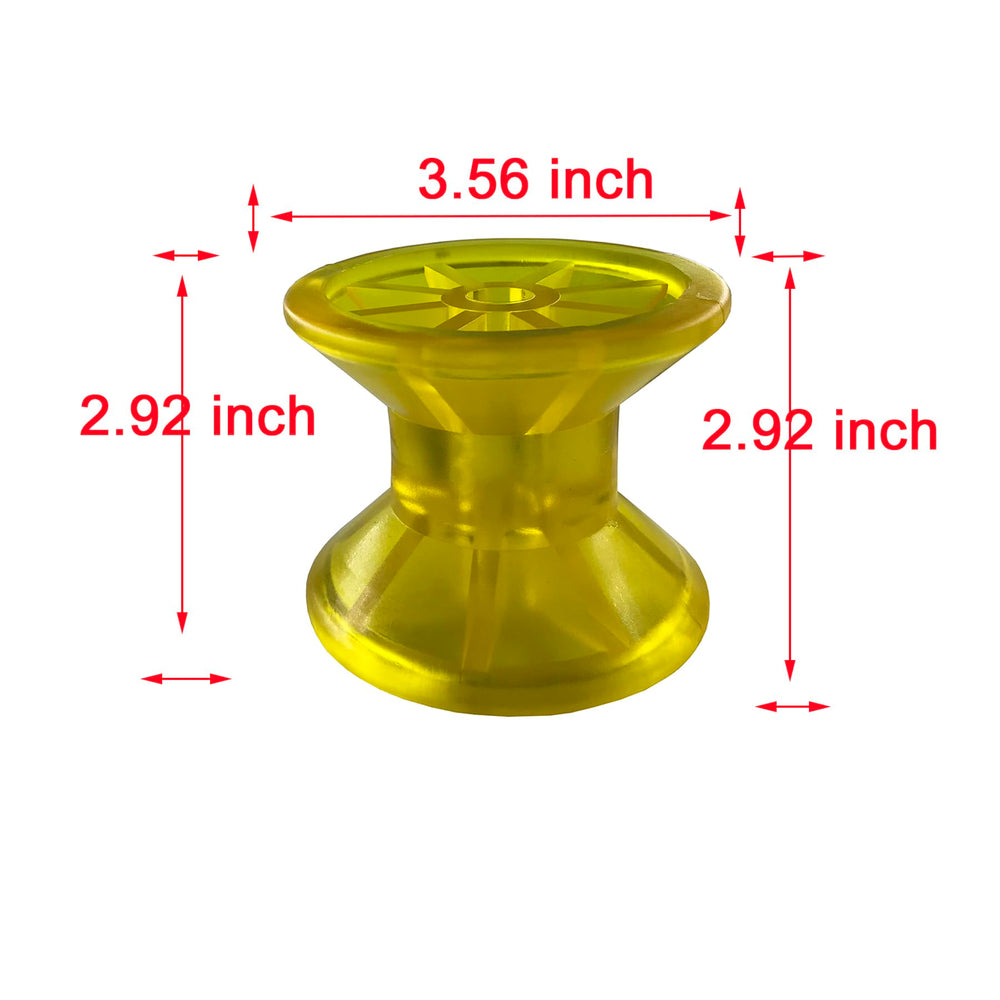Wonwopn size comparison beside ruler highlighting 3.5 inch diameter for load distribution