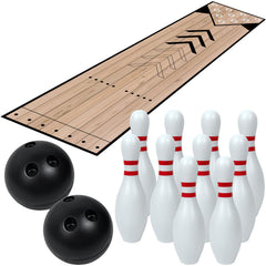 Wopgrty front packaging showing complete mini bowling kit and quick setup benefit