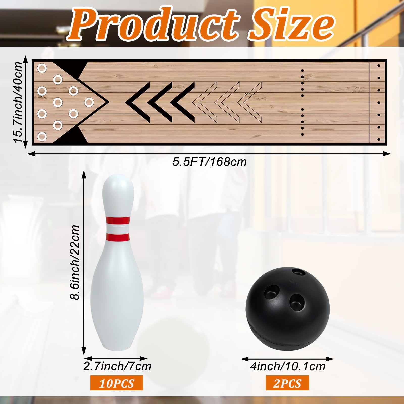 Wopgrty full vinyl lane unrolled 5.5-foot for accurate playing surface benefit