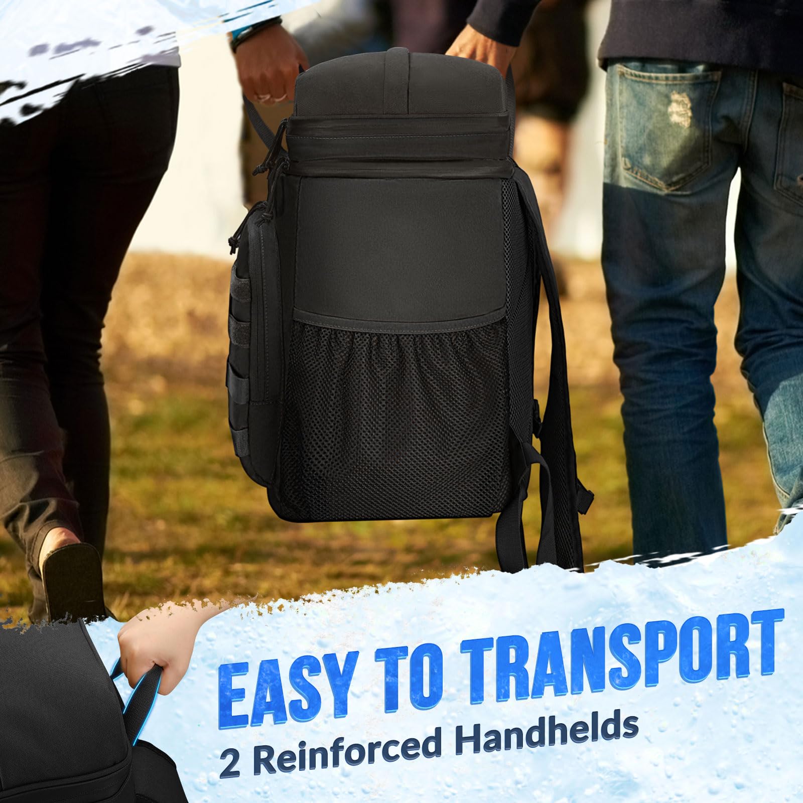 WOTOW padded shoulder straps and breathable back, comfortable long carries