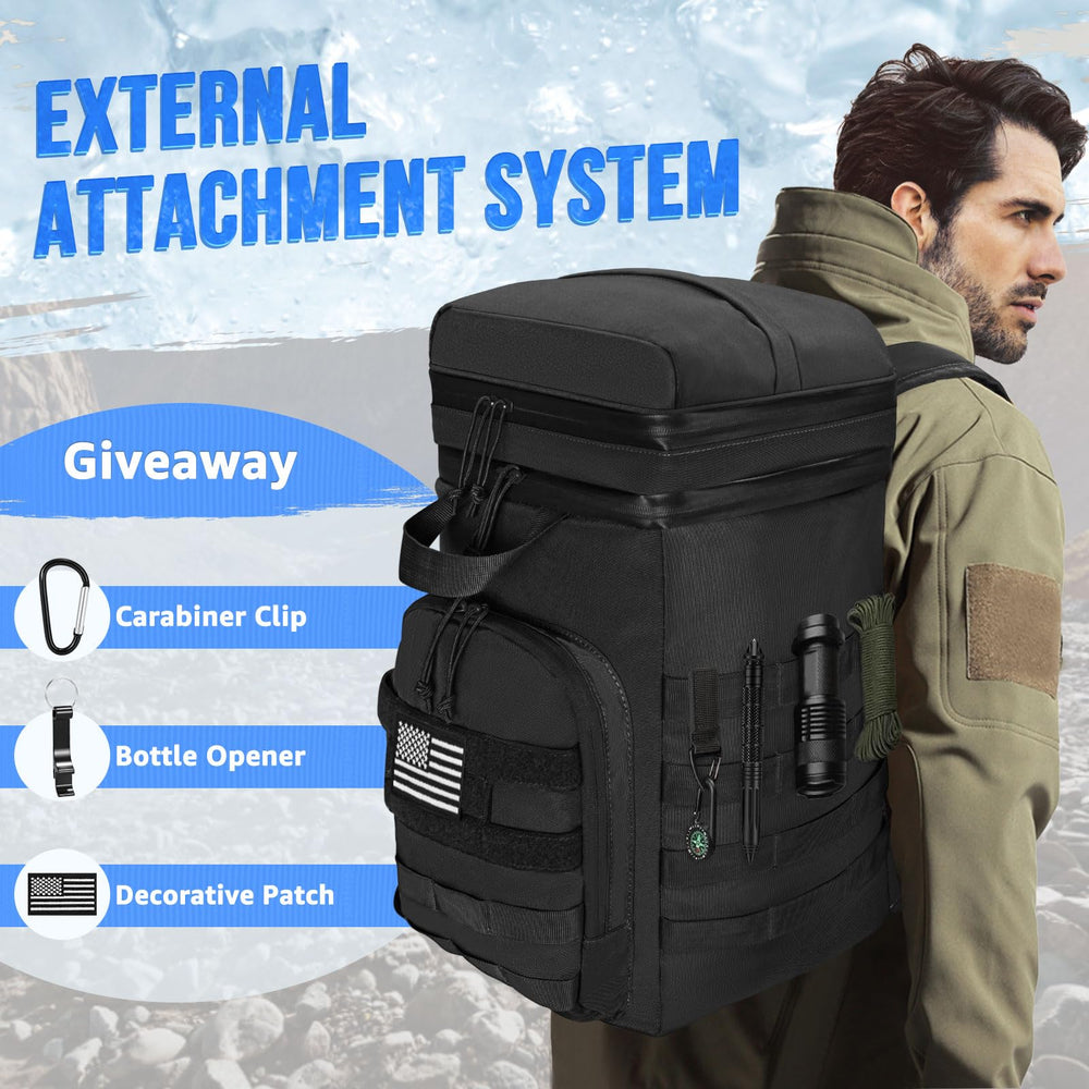 WOTOW side pocket holding water bottle, quick access hydration on the go