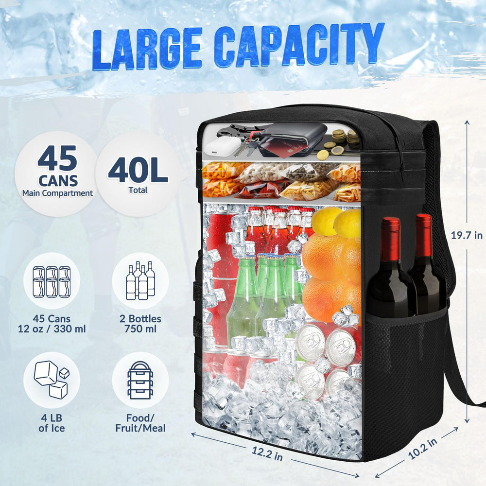 WOTOW open showing three-deck layout, separates drinks, snacks, and personal items