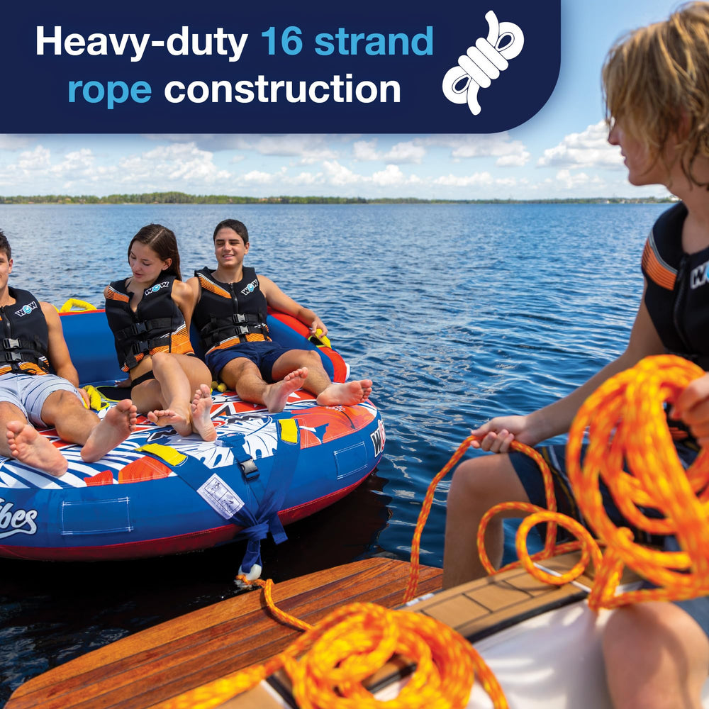 WOW Sports 16-strand braid close-up showing durable construction for long-lasting use