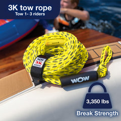 WOW Sports floating foam buoy detail keeping rope connection visible and easy to grab