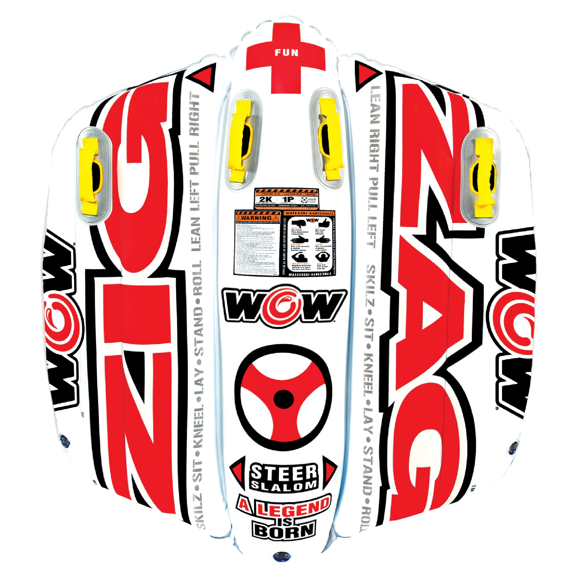 WOW Sports Zig Zag front view showing tube shape and graphics for eye-catching performance