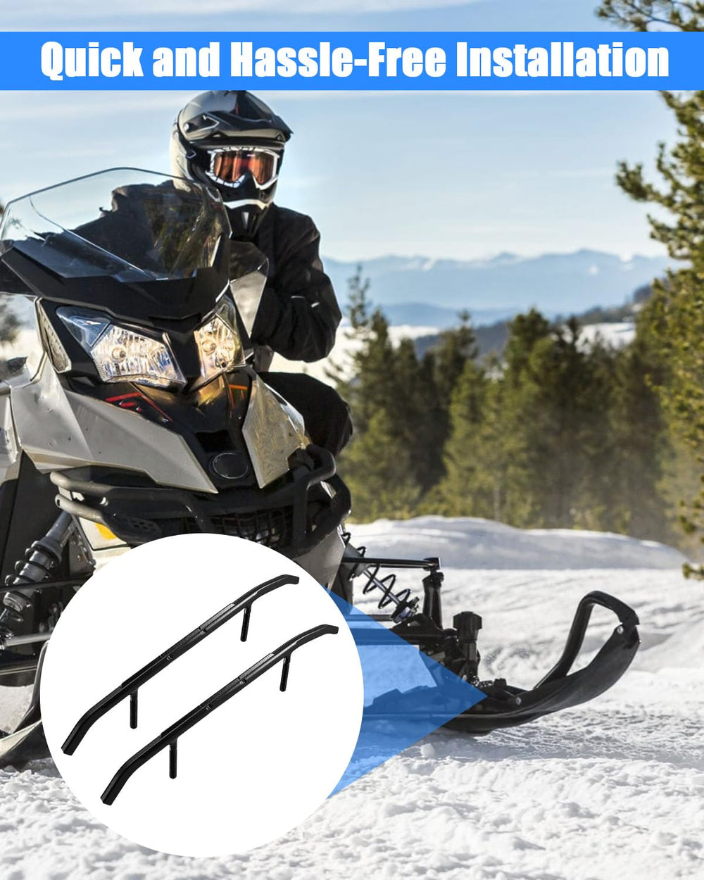WQNUGX lifestyle shot of rider on trail illustrating better handling and confidence on icy surfaces