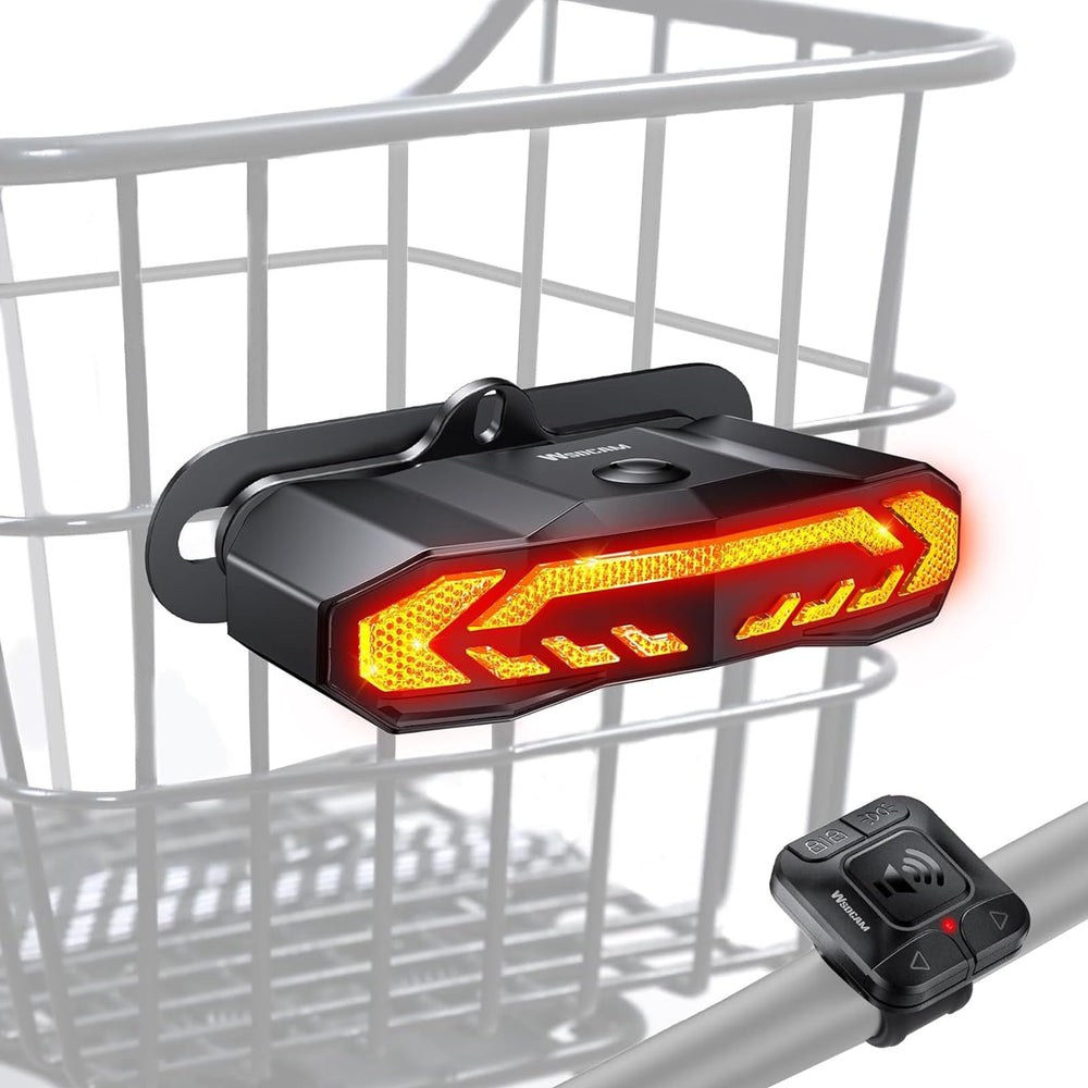 wsdcam front view of rear light showing compact design and high visibility