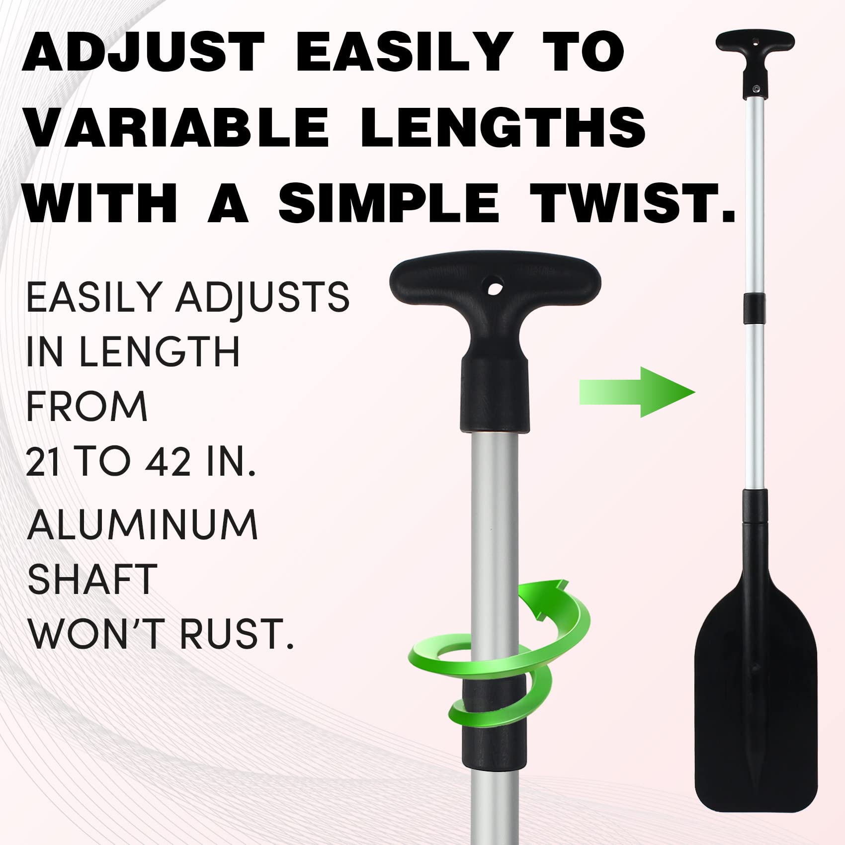 WTMORE T-grip handle close-up offering non-slip control benefit