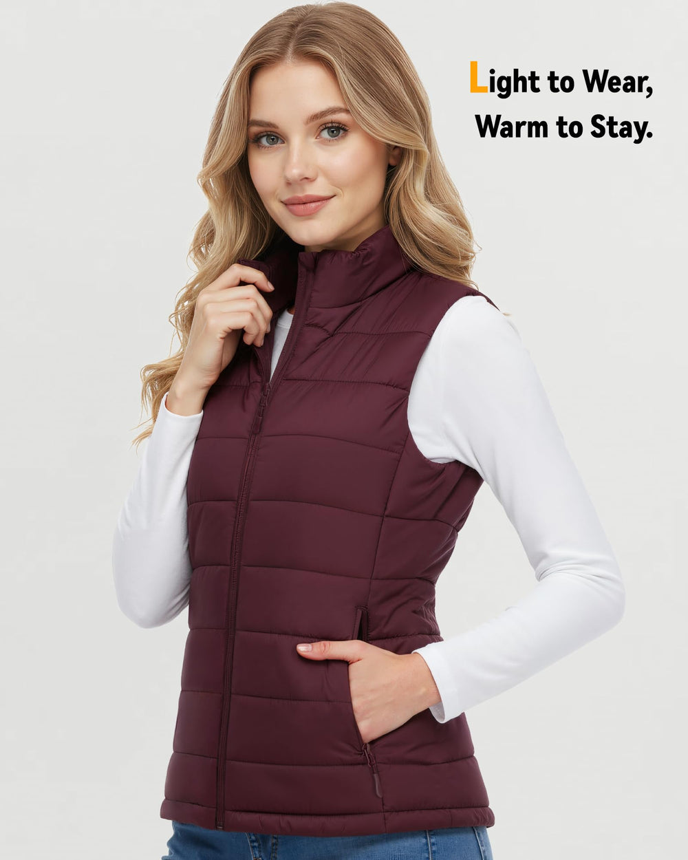 Wulcea side profile showing lightweight fit and unrestricted movement benefit
