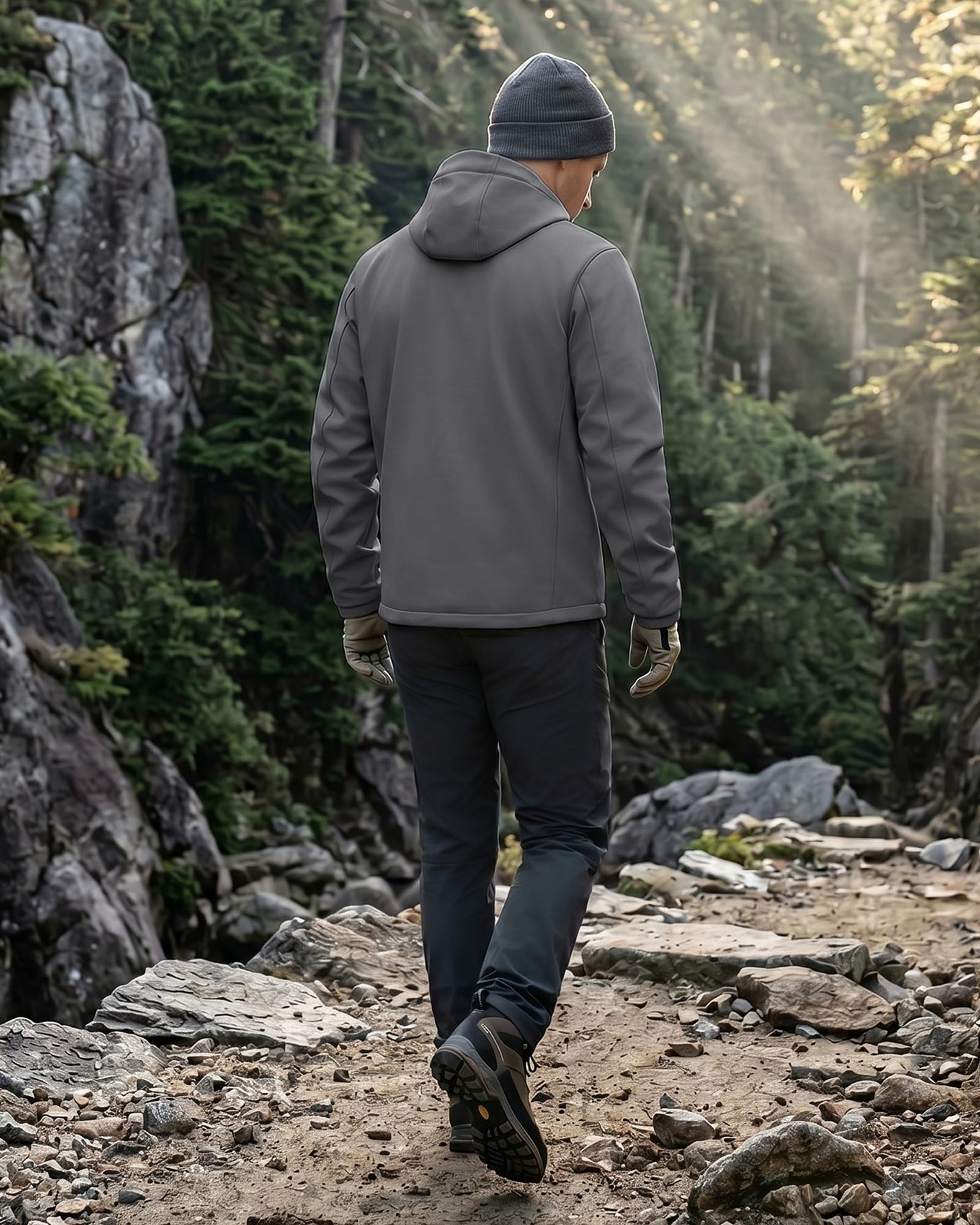 WULFUL worn by hiker on trail demonstrating outdoor versatility