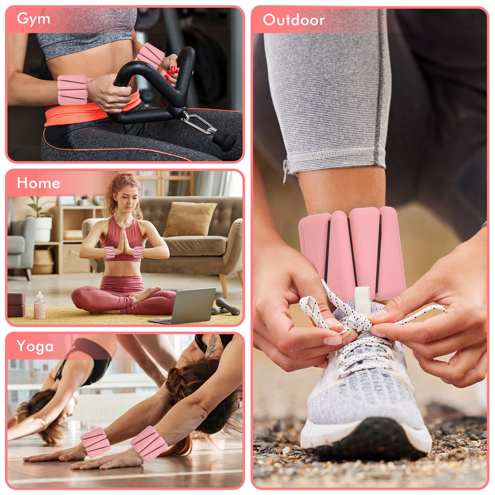 WUSOPU ankle weight used while running increasing workout intensity