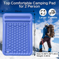 Wusrop built-in foot pump close-up for fast hands-free inflation