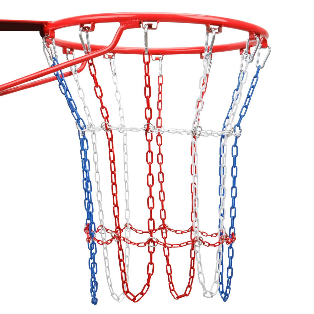 WWFFEN front view of metal basketball net showing durable construction and instant upgrade