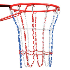 WWFFEN front view of metal basketball net showing durable construction and instant upgrade