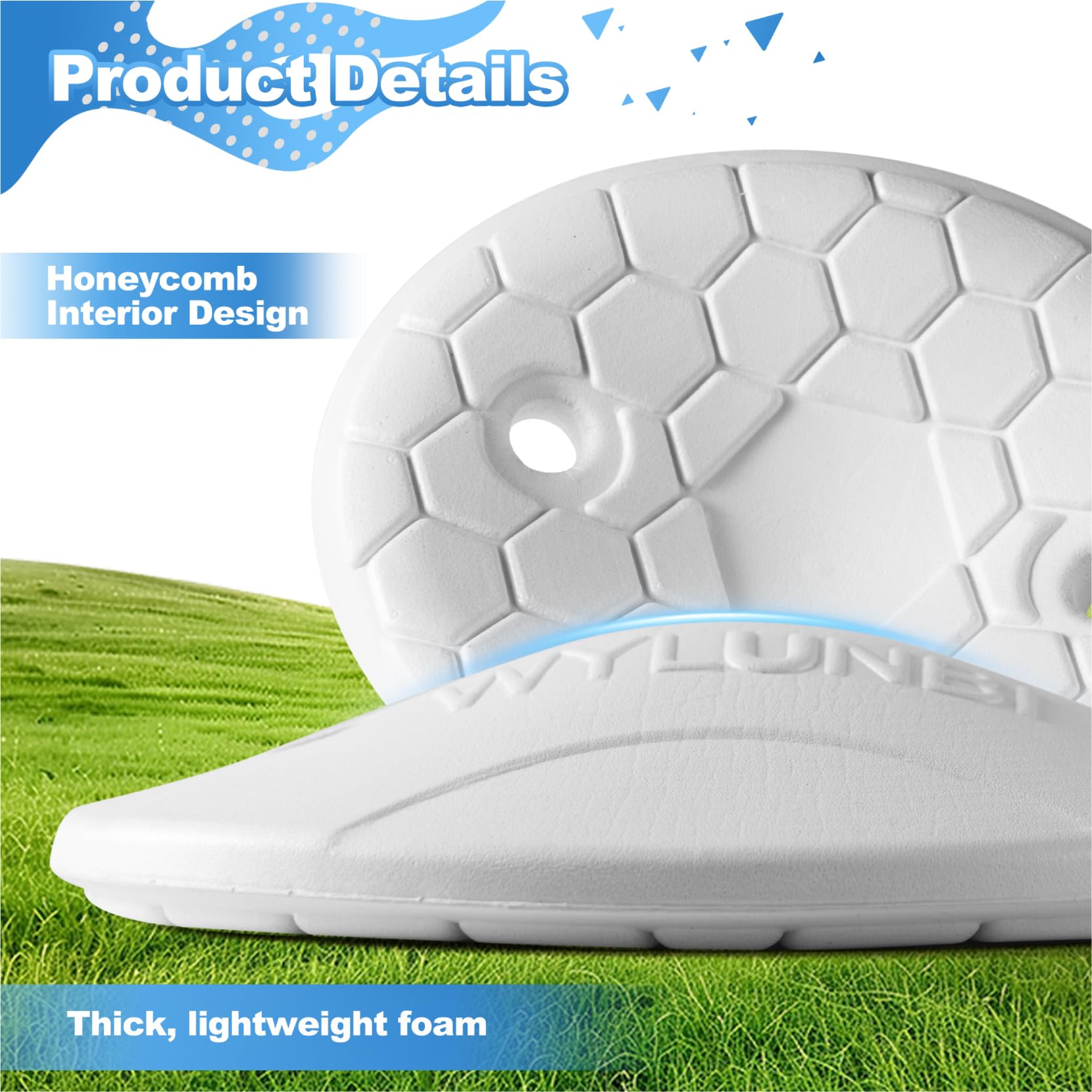 WYLUNBI knee pad in use on field demonstrating joint protection during play