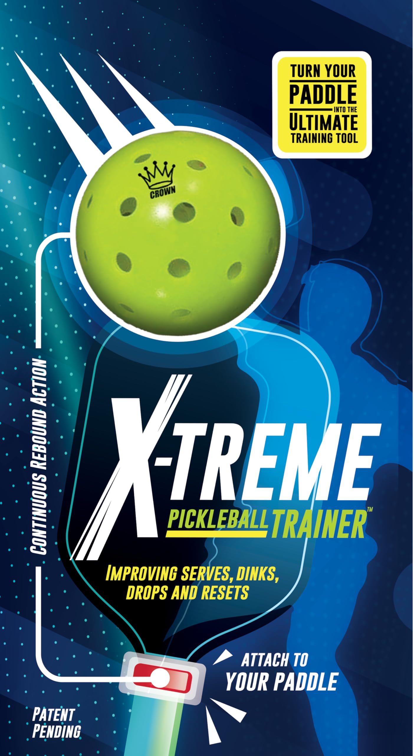 X-treme Pickleball Trainer strap close-up demonstrating secure attachment and comfort