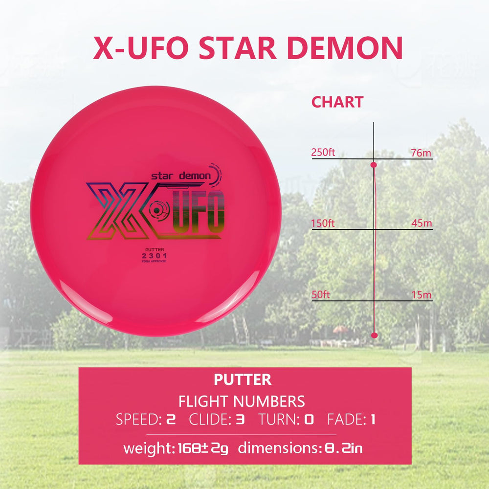 X-UFO driver held in hand demonstrating lightweight 170–173g ease